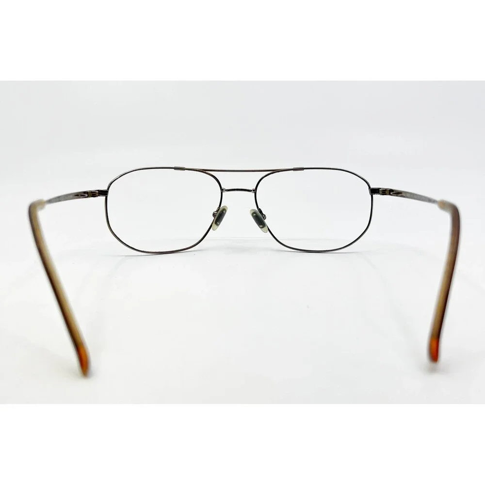 Hilco Eyeglass Frames Mens Gold Aviator Z87-2 Safety SG 601 145 52mm